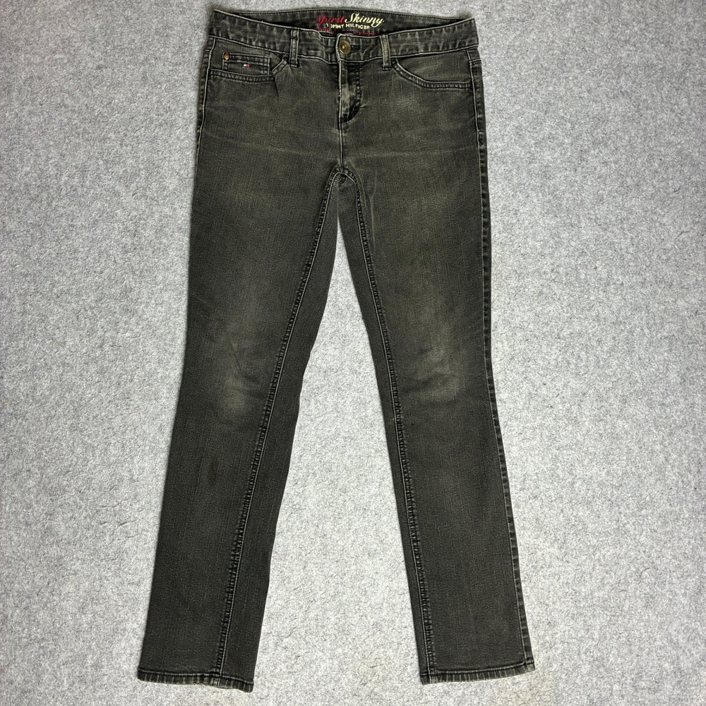 Tommy Hilfiger Spirit Skinny Jeans Womens 32x30 Faded Black Low Rise Denim Pants